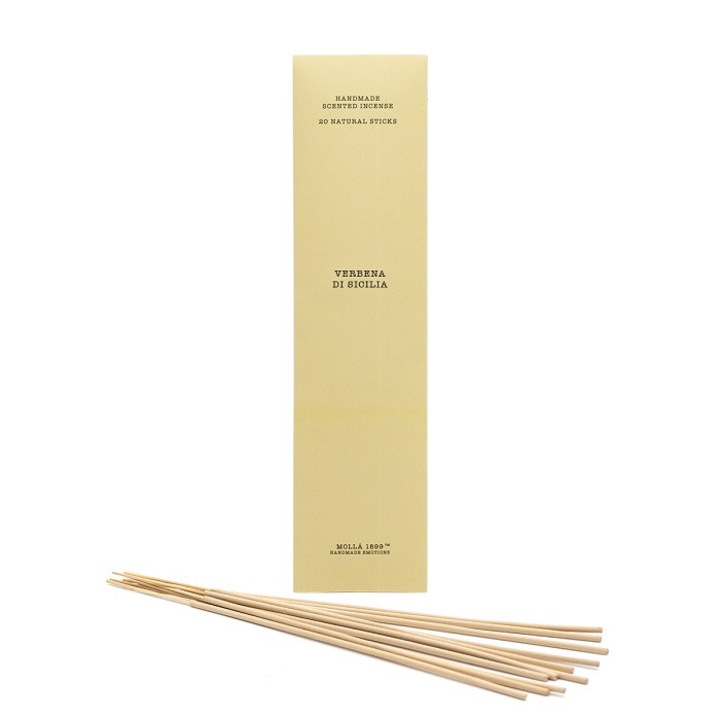 Set 20 betisoare parfumate Verbena Di Sicilia, Cereria Molla, parfum natural, reciclabil