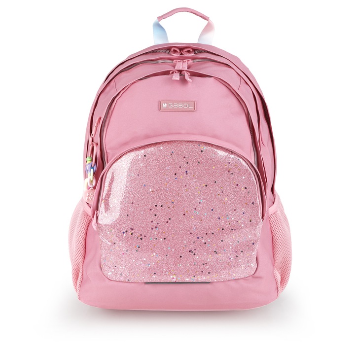Rucsac Gabol Glam, Cu trei compartimente, Material rezistent la apă, 44 x 32 x 18cm