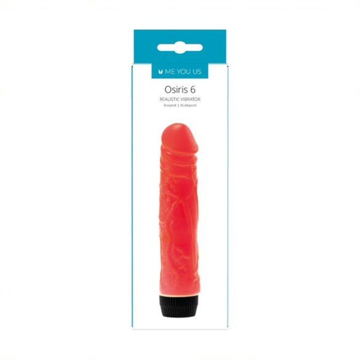 Vibrator Me You Us Osiris 6, 15cm, roz, necesita 2 baterii AA
