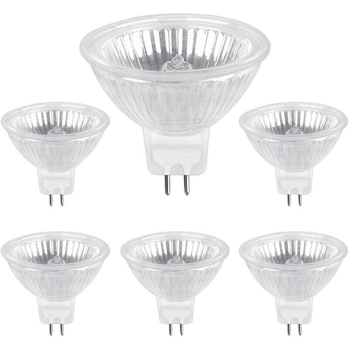 Halogén izzó MR16 GU5.3 50W, 680lm, 2700K, 6 darabos készlet, dimmelhető, 50x44mm