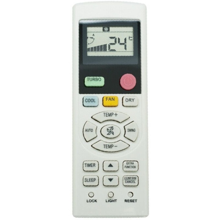 Telecomanda pentru aer conditionat Mitsubishi Heavy Industries, set de 1, 2 baterii AAA necesare