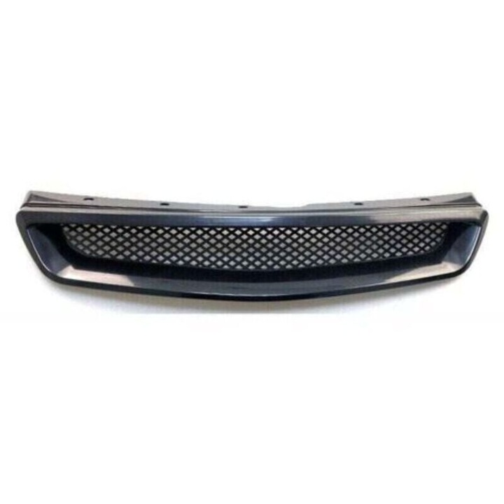 Grila capota auto Honda Civic 1999-2000, material ABS, neagra, usor de instalat