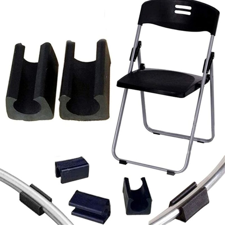 Set 32 capace pentru picioare de scaun, silicon, 12mm, protectie pentru podea