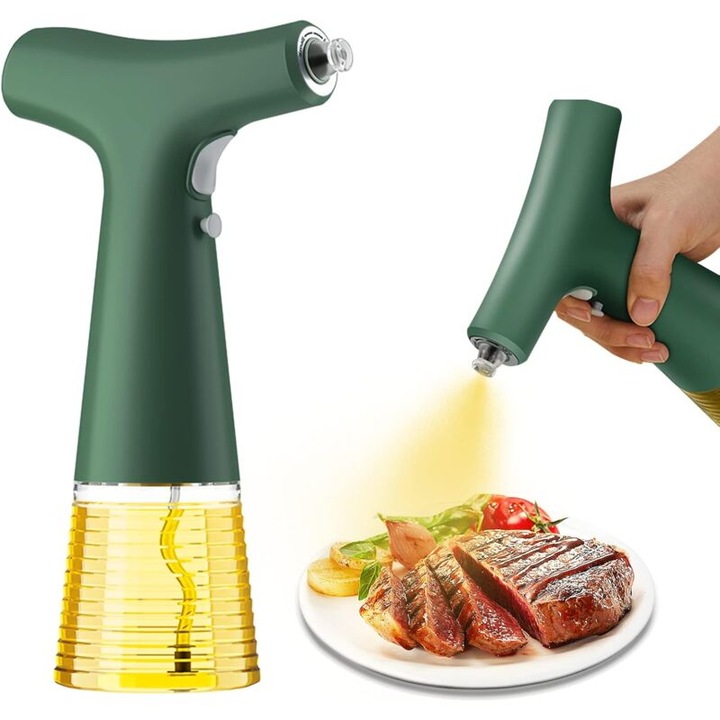 Spray pentru ulei de gatit, 240ml, design electric, utilizare practica, multicolor