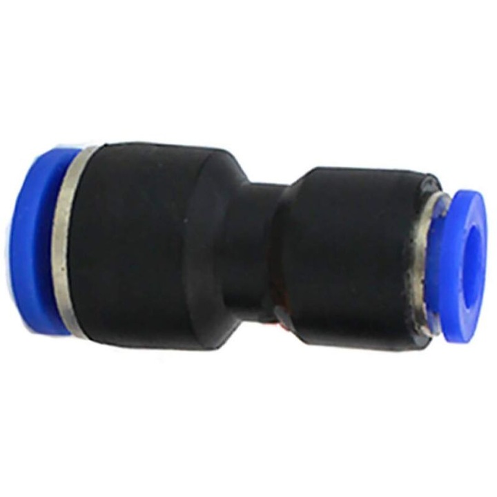 2 db pneumatikus csatlakozó készlet, könyök, egyenes, Y, T, szűkítő 8mm-6mm fekete-kék