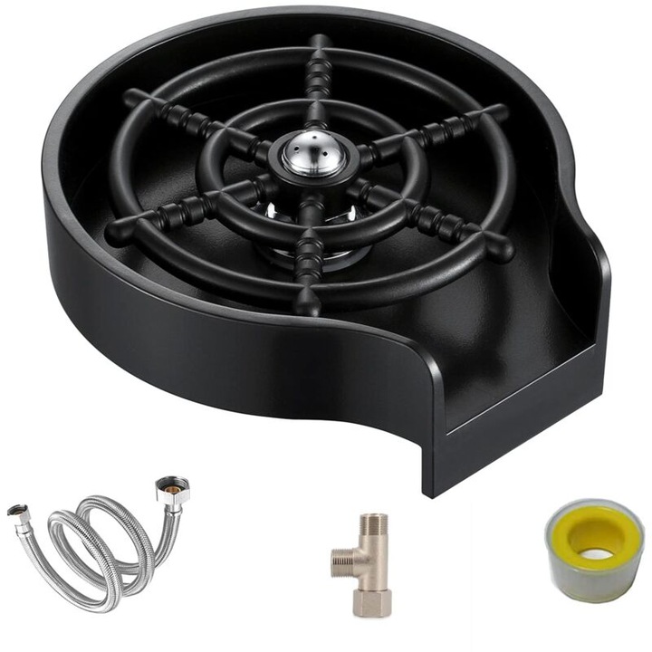 Rinser de sticla pentru chiuveta, accesorii de curatare, pentru cupe sub 3.53 inch, montare automata