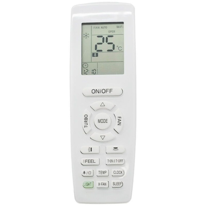 Telecomanda pentru aparat de climatizare YAPOF3, set 1 bucata, functionalitate echivalenta cu originalul, 2 baterii AAA necesare