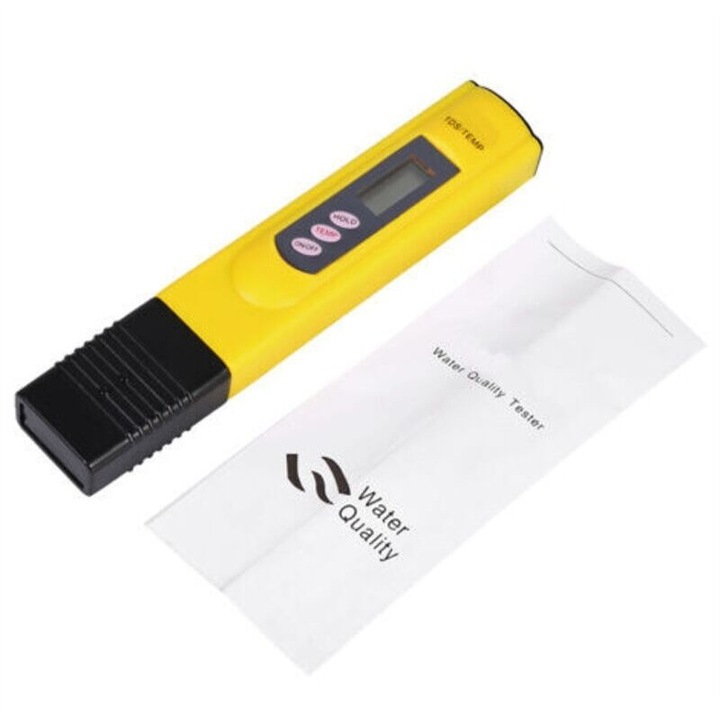 Tester de calitate a apei, 15.5x3x1.6cm, galben, set 1 buc.