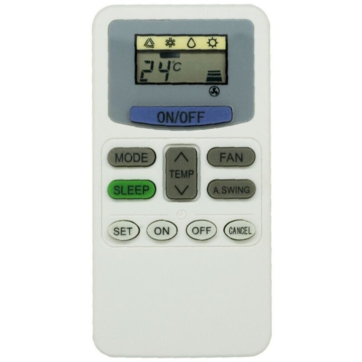 Telecomanda pentru aparate de climatizare Hitachi KFR-28BP/A si KFR-28GW-B, fara asociere, 1 bucata