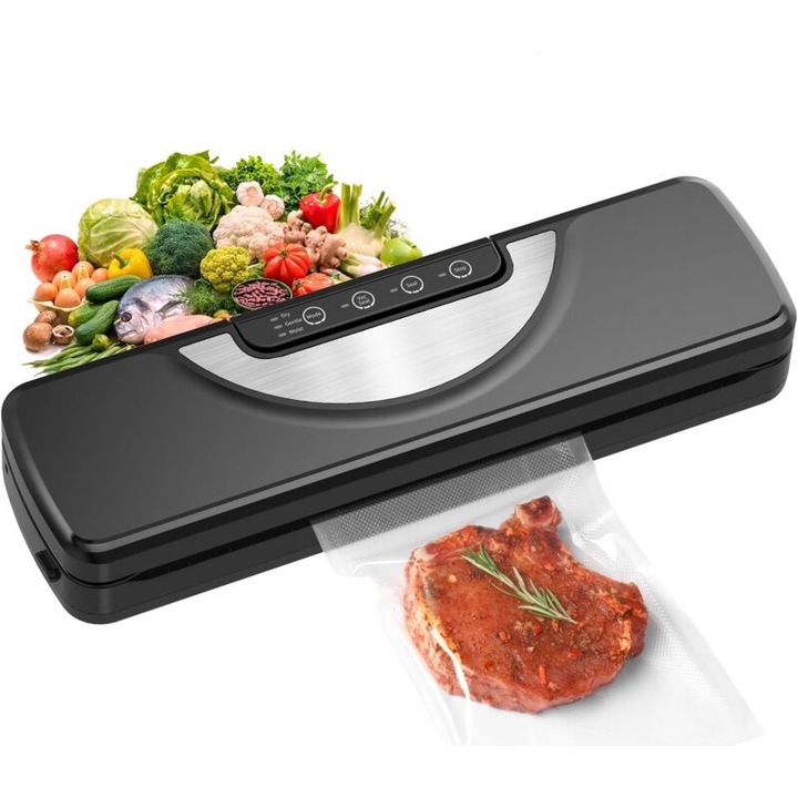 Aparat de vidat 5 in 1, moduri uscat si umed, taietor de pungi integrat, compact