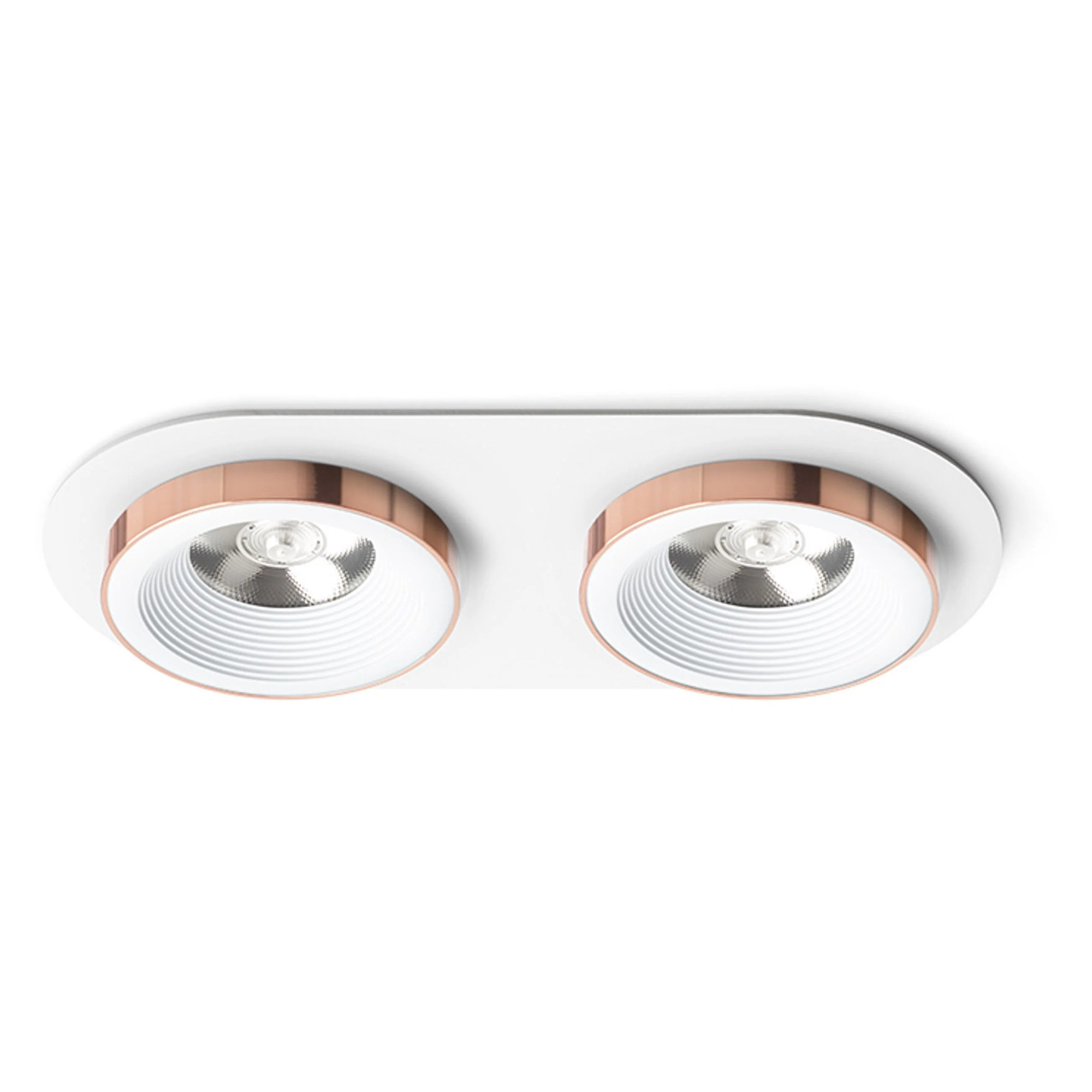 Spot incastrat RENDL SHARM R II maro/pearl aur 230V LED 2x10W 24° 3000K