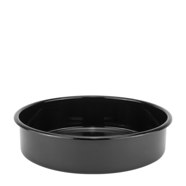 Tava emailata de copt otel carbon 32xh8cm, 6, 3lt, negru