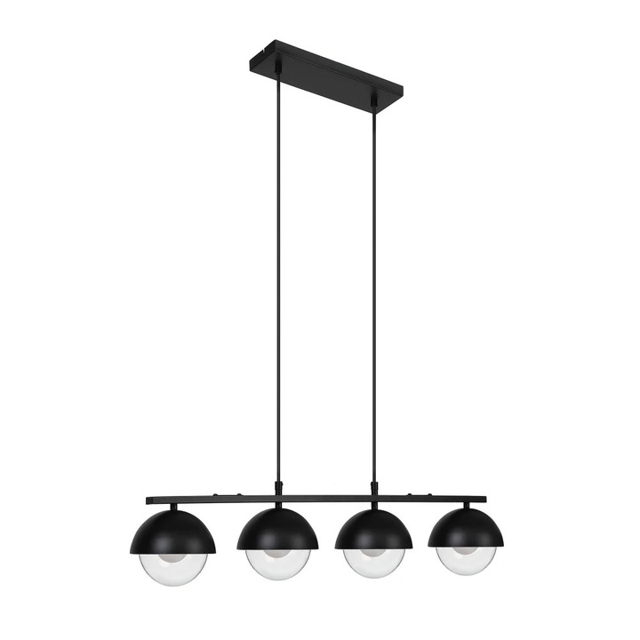 Lustra vintage, Pendul din fier forjat, Bec inclus, Alimentare AC, 249–2000 lm, Pentru interior, Pentru bar sufragerie birou, Stil industrial