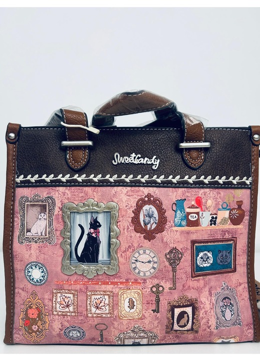 Női táska Sweet Candy Cat – Rózsaszín