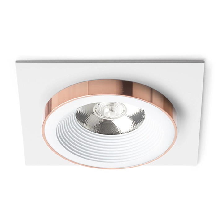 Spot incastrat RENDL SHARM SQ I maro/pearl aur 230V LED 10W 24° 3000K