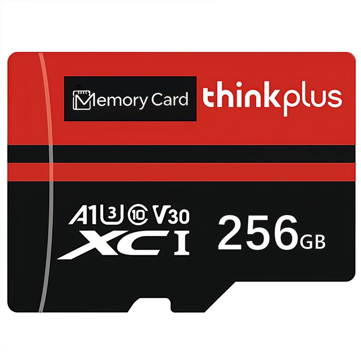 256 GB-os SD kártya SD adapterrel, Nagy sebességű memóriakártya, UHS-I C10 A1 TF memóriakártya táblagéphez, mobiltelefonhoz, kamerához, autóhifi rendszerhez, játékkonzolhoz, fedélzeti kamerához és drónhoz