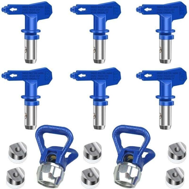 Set de 6 duze reversibile pentru spray airless, 0.1 cm, 10-30 cm, accesorii vopsire