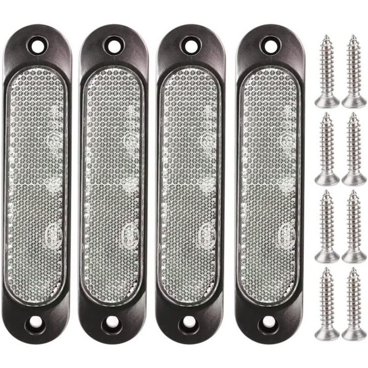 Set 4 proiectoare LED 27 SMD, lumini de marcare laterale, alb, 12V-24V