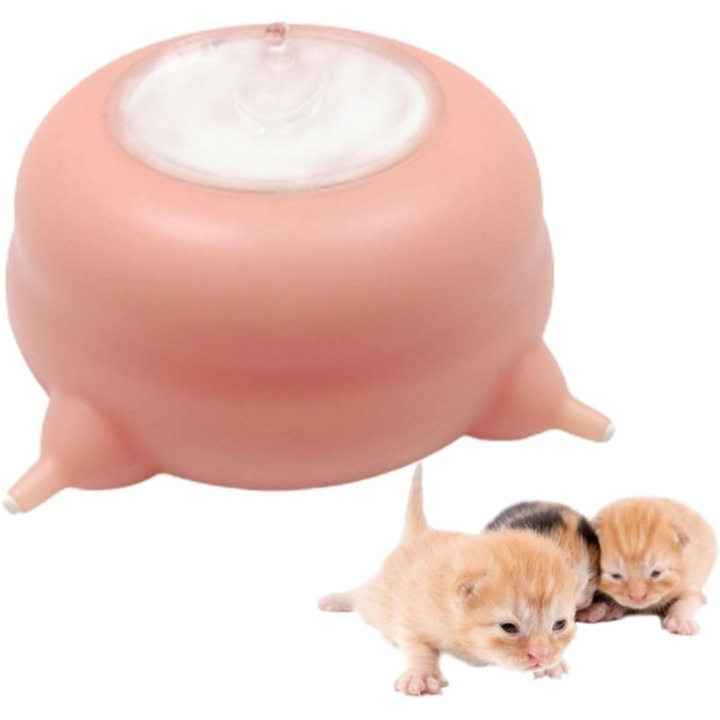 Szilikon kisállat etető eszköz, 200ml, 11x5cm, újrafelhasználható, márkajelzés nélküli.