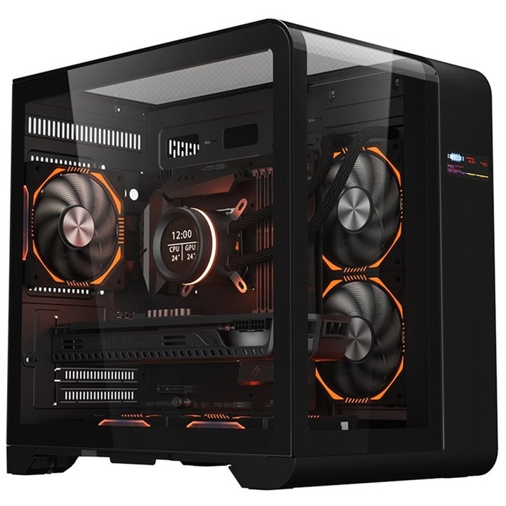 Sistem PC Gaming 1stPlayer® с Intel® Core™ Ultra 7 265KF Arrow Lake 5.5GHz, 32GB DDR5, SSD 1TB M.2, GeForce® RTX™ 5070 12 GB GDDR7, WiFi, течно охлаждане, U7RT5B7W, Windows 11 Pro