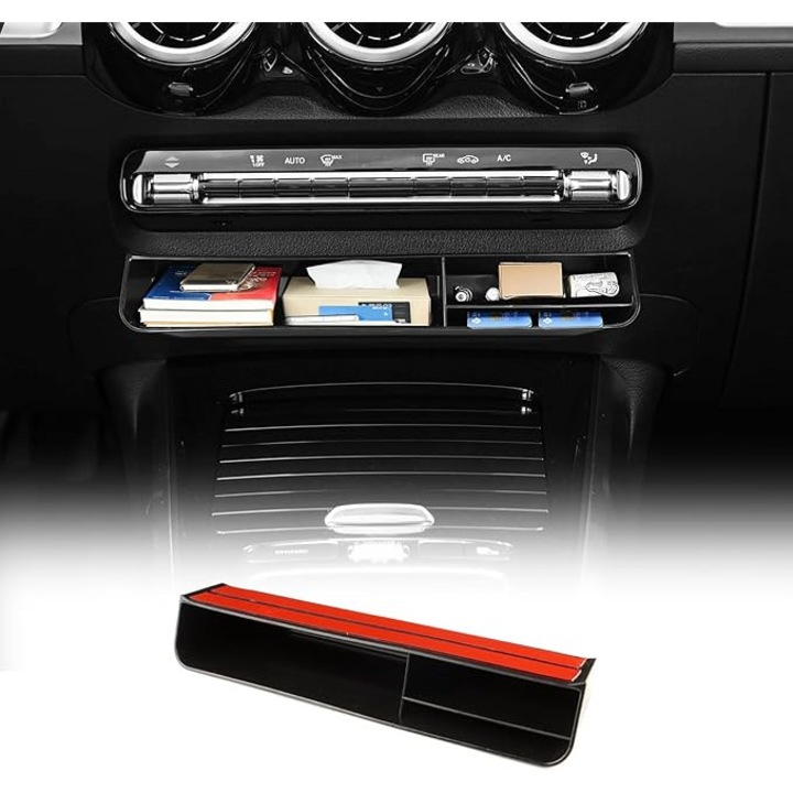 Organizator consola centrala Mercedes A B CLA GLA GLB GLE GLS, cutie depozitare interior