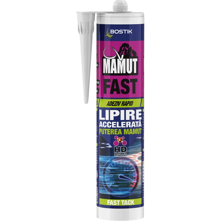 Adeziv hibrid Mamut Fast Tack, 290 ml, interior si exterior, alb