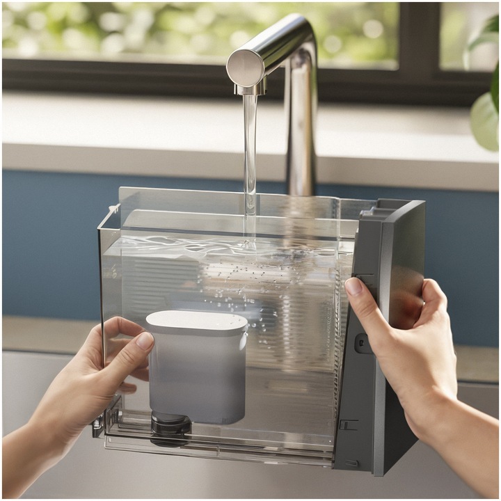 Espressor automat Philips 8000 LatteGo EP8757/12, 50+ tipuri de cafele, inclusiv cafea cu gheata, sistem LatteGo, aroma seal, filtru AquaClean, tehnologia Silent Brew certificata Quite Mark, Gust autentic de Cold Brew, aplicatie HomeID, negru bronze