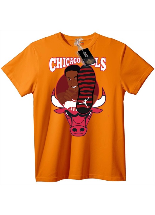 Chicago Bulls Jordan Póló, Narancssárga, 3XL