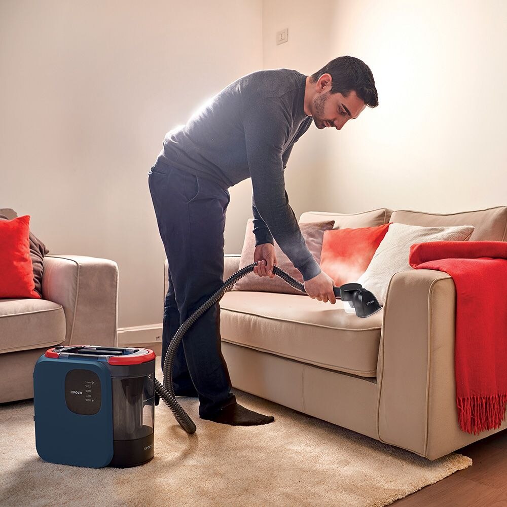 Polti StainOver PET SC40 aparat de curatat tapiterie cu abur si aspirare 4 in 1, cu perie pentru par de animale si SteamActive