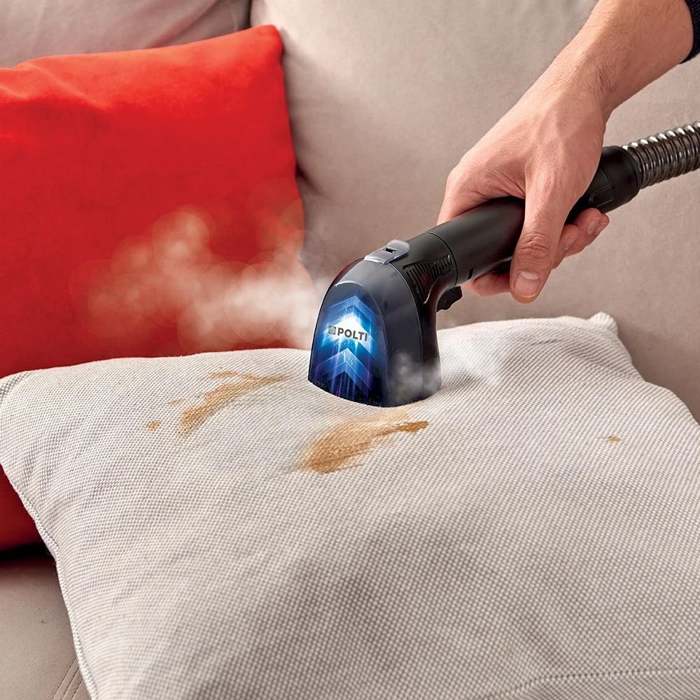 Polti StainOver PET SC40 aparat de curatat tapiterie cu abur si aspirare 4 in 1, cu perie pentru par de animale si SteamActive