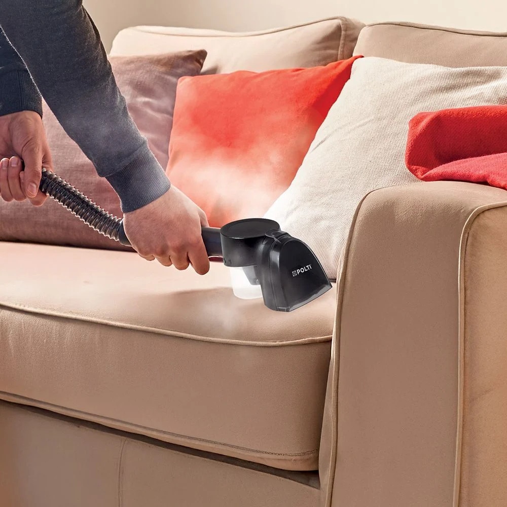 Polti StainOver PET SC40 aparat de curatat tapiterie cu abur si aspirare 4 in 1, cu perie pentru par de animale si SteamActive