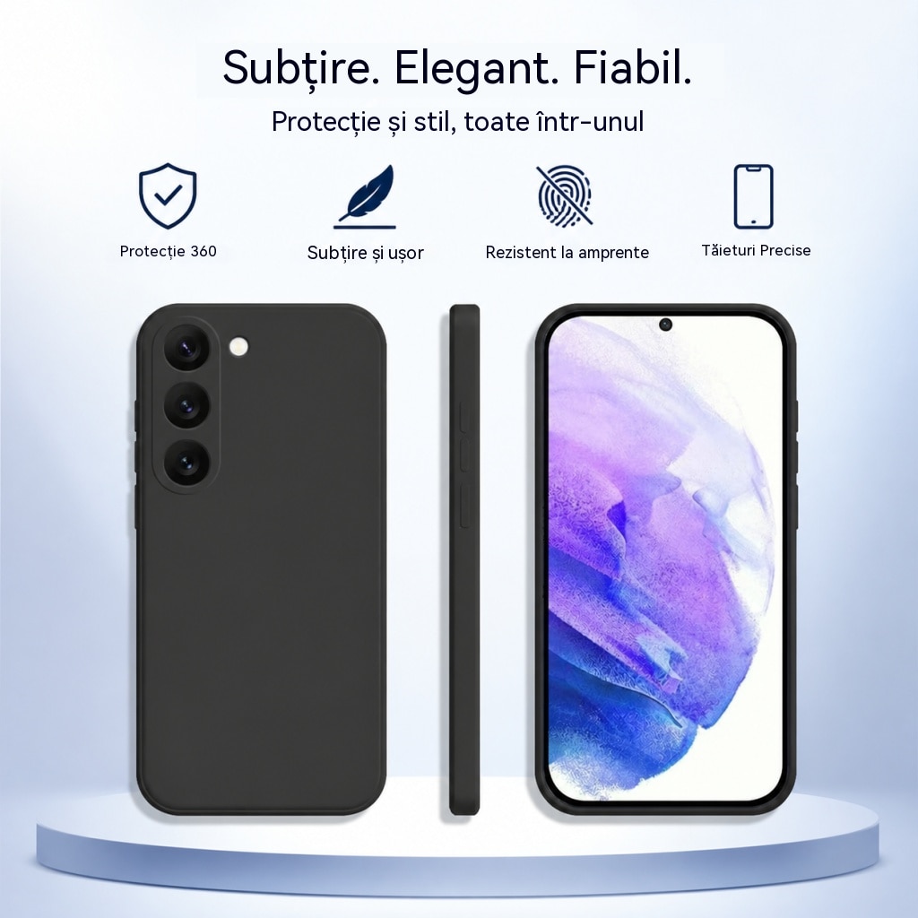Husa telefon, Pentru Samsung Galaxy A56, silicon, protectie militara, Albastru
