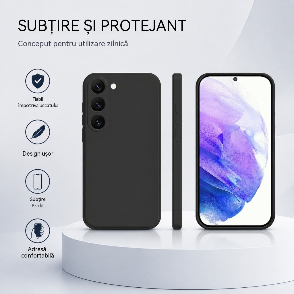 Husa telefon, Pentru Samsung Galaxy A56, silicon, protectie militara, Albastru