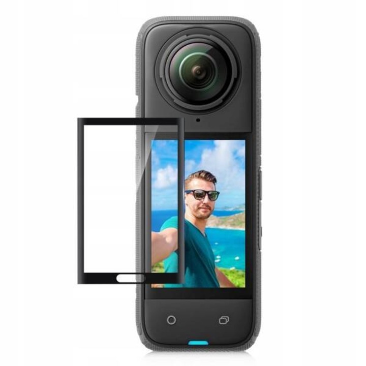 Защитно стъклено фолио Puluz за камера Insta360 X4, комплект с аксесоари за почистване, 0,33 мм, прозрачно