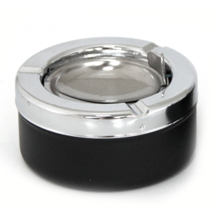 Scrumiera de exterior antivant 9x4, 5cm neagra