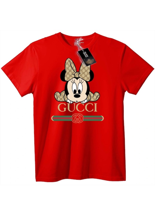 Tricou Gucci Minnie Mouse Roșu, Rosu