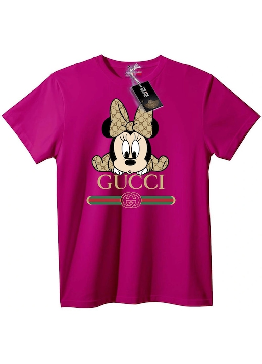 Tricou Gucci Minnie Mouse Roșu, Lila