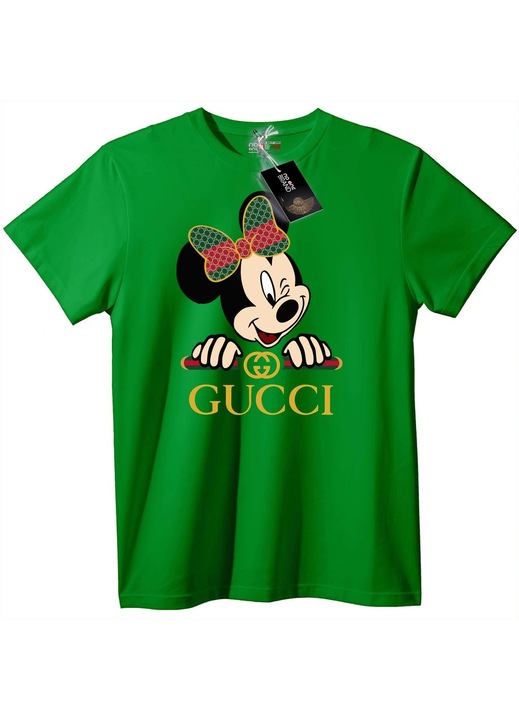 Tricou Gucci Minnie Mouse, 11-12, Verde, 146-152 CM