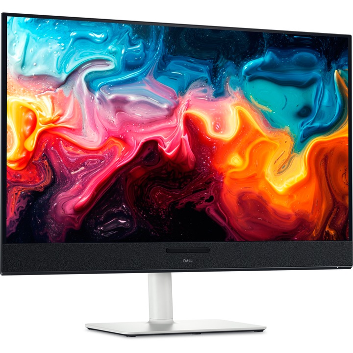 Monitor LED Dell S3225QC, 31.5", 4K UHD (3840x2160), IPS, 120Hz, 4ms GtG, USB-C, HDMI, DisplayPort, FreeSync, 99% sRGB, VESA, Pivot, White