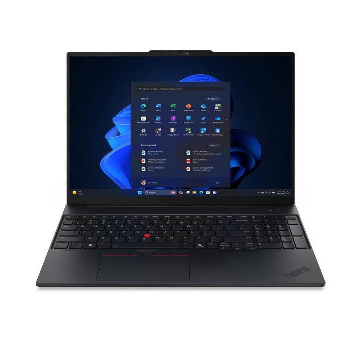 Laptop Lenovo ThinkPad E16 G3 WUXGA 16 inch Intel Core Ultra 5 228V 32GB 512GB SSD Windows 11 Pro Black