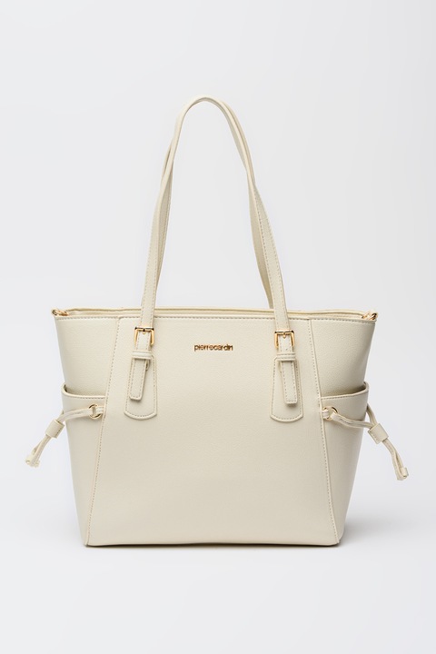 Pierre Cardin, Geanta shopper cu buzunare laterale, Bej deschis