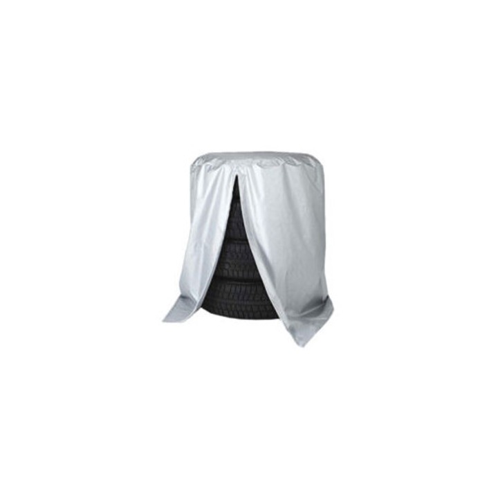 Husa auto universala pentru anvelope, 85x120cm, argintie, 210D