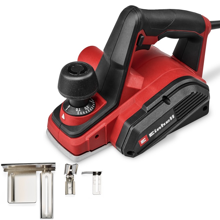 Einhell TC-PL 800 elektromos gyalu, 800 W, 82 mm gyalulási szélesség, Akár 2 mm mélység, Mélységütköző a falcolás/párhuzamos vezetőhöz, 2 db megfordítható keményfém pengével