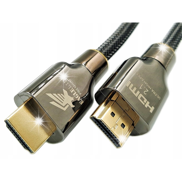 EAGLELINE Premium Ultra High Speed HDMI 2.1 kábel 8K 60Hz, 5m, 48Gbps támogatás, eARC kompatibilitás