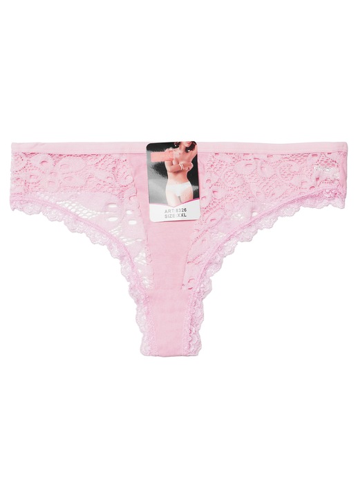 Chiloti tanga dama roz Catia 3XL