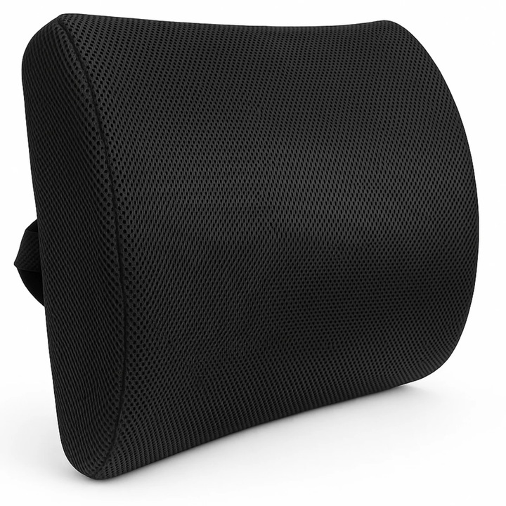 HASEPE ortopédikus deréktámasz memóriahabból, ergonomikus háttámasz, állítható pánt, légáteresztő huzat, irodai, autóüléshez és otthoni használatra