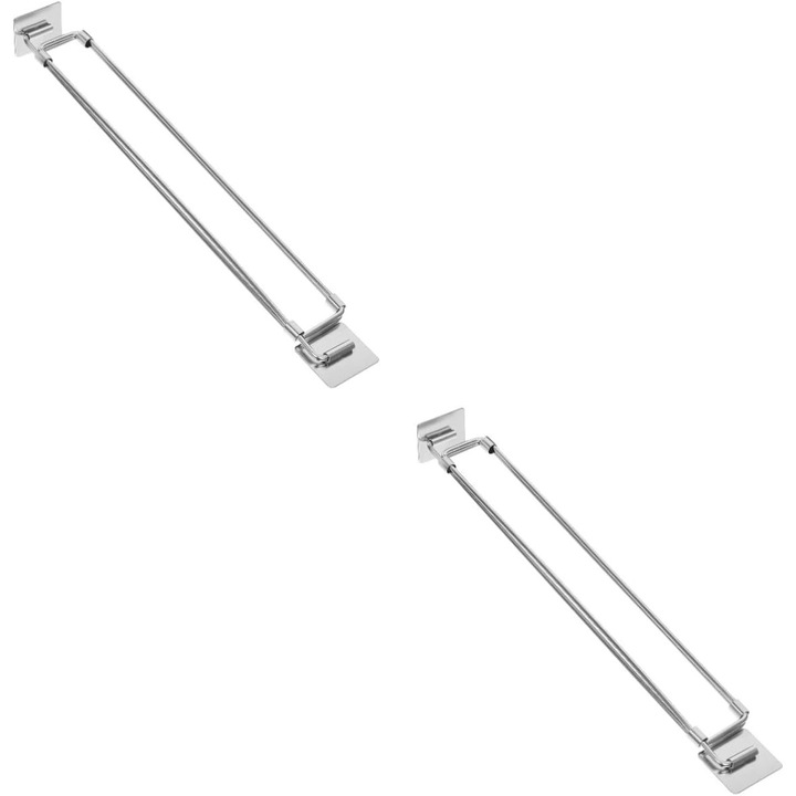 Suport telescopic pentru frigider pentru rulote, 2 bucati, accesorii, tije frigider din otel inoxidabil (inox)