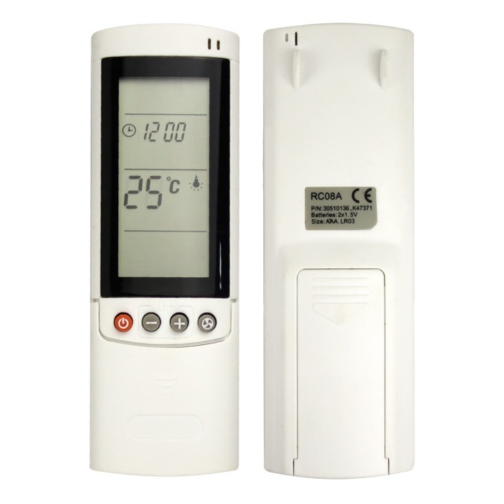 Telecomanda pentru aparate de aer conditionat, pompe de caldura si invertoare Airwell RC08A. (Marca: Aparat de aer conditionat Airwell RC08A)