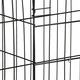 Cusca animale 2 usi pliabila metal tava detasabila xl, 100x70x60 cm, transport usor, negru