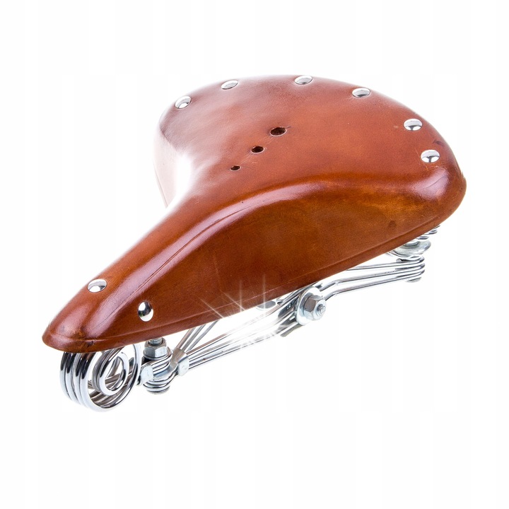 Седалка за велосипед Selle Mio PILATANI SM-1140, естествена кожа, 290x232мм, цвят кафяв
